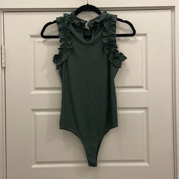 SHEIN green tank top bodysuit size medium‎ - Picture 5 of 6